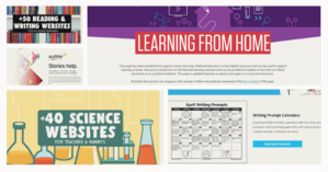 learning from home resources