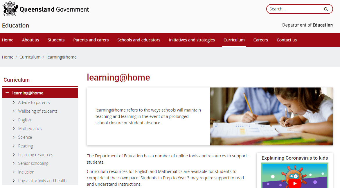 free tools & resources to support remote learning qld education learning at home