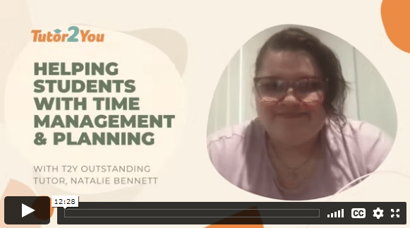 Helping students with time management and planning with Natalie B