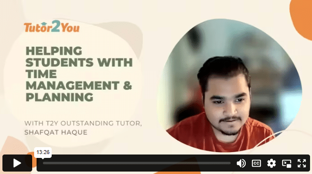 Helping Students with Time Management & Planning with Shafqat | Tutor2you